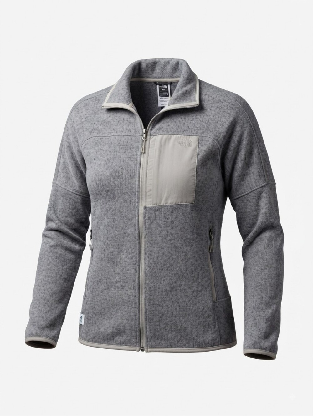 The North Face Gray Fleece Jacket Full Zip Size Medium Women's
